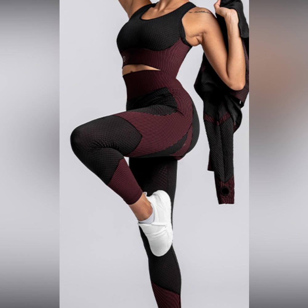 Women's seamless bra set women's fitness/ yoga two pieces set